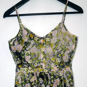 Madewell Purple/Pink/Green Flowery Summer Dress (Size 0)